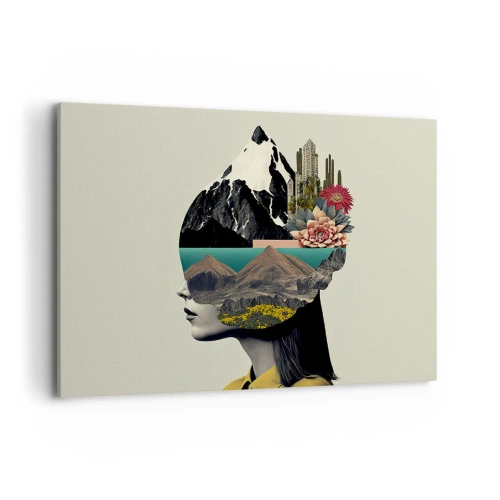 Quadro em tela - Mulher – sempre um mistério - 100x70 cm