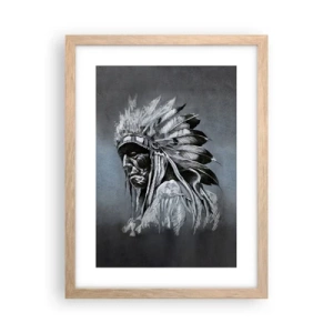 Pôster com moldura de carvalho claro - De volta às raízes - 30x40 cm