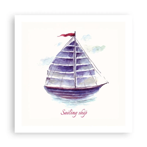 Pôster - Cheio de velas e águas calmas - 60x60 cm