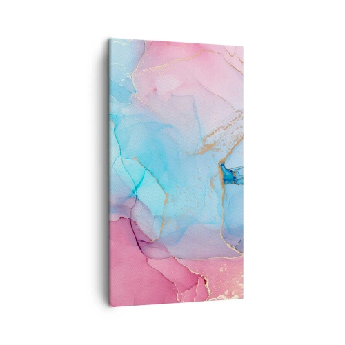 Quadro em tela - Encontro e difusão - 45x80 cm