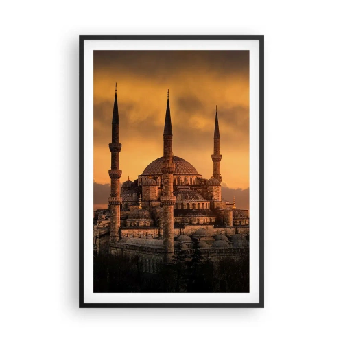 Pôster com moldura preta - Deus é grande - 61x91 cm