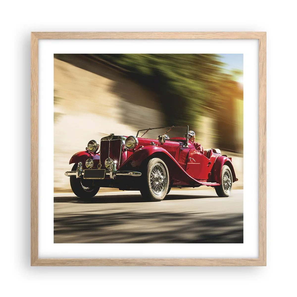 Pôster com moldura de carvalho claro - Mais bonita que a Vitória de Samotrácia - 50x50 cm