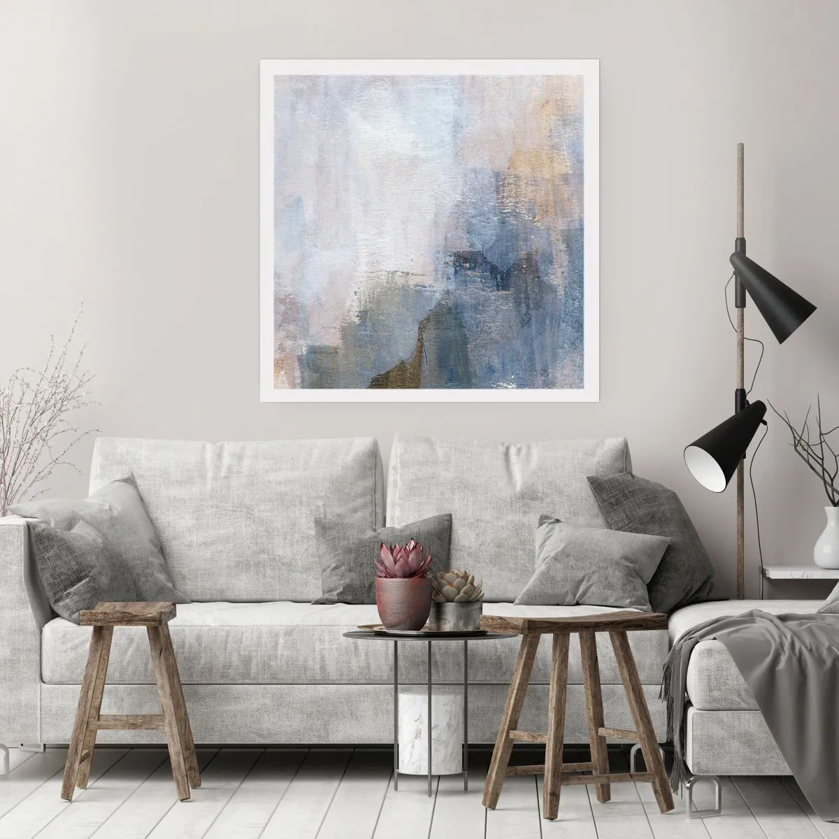 Pôster - Tons e acordes das cores - 60x60 cm