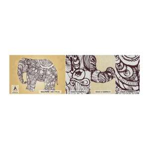 Amostra de papel de parede Premium Canvas - O elefante se cobriu - Elefante, indiano, Animal - 100x30 cm