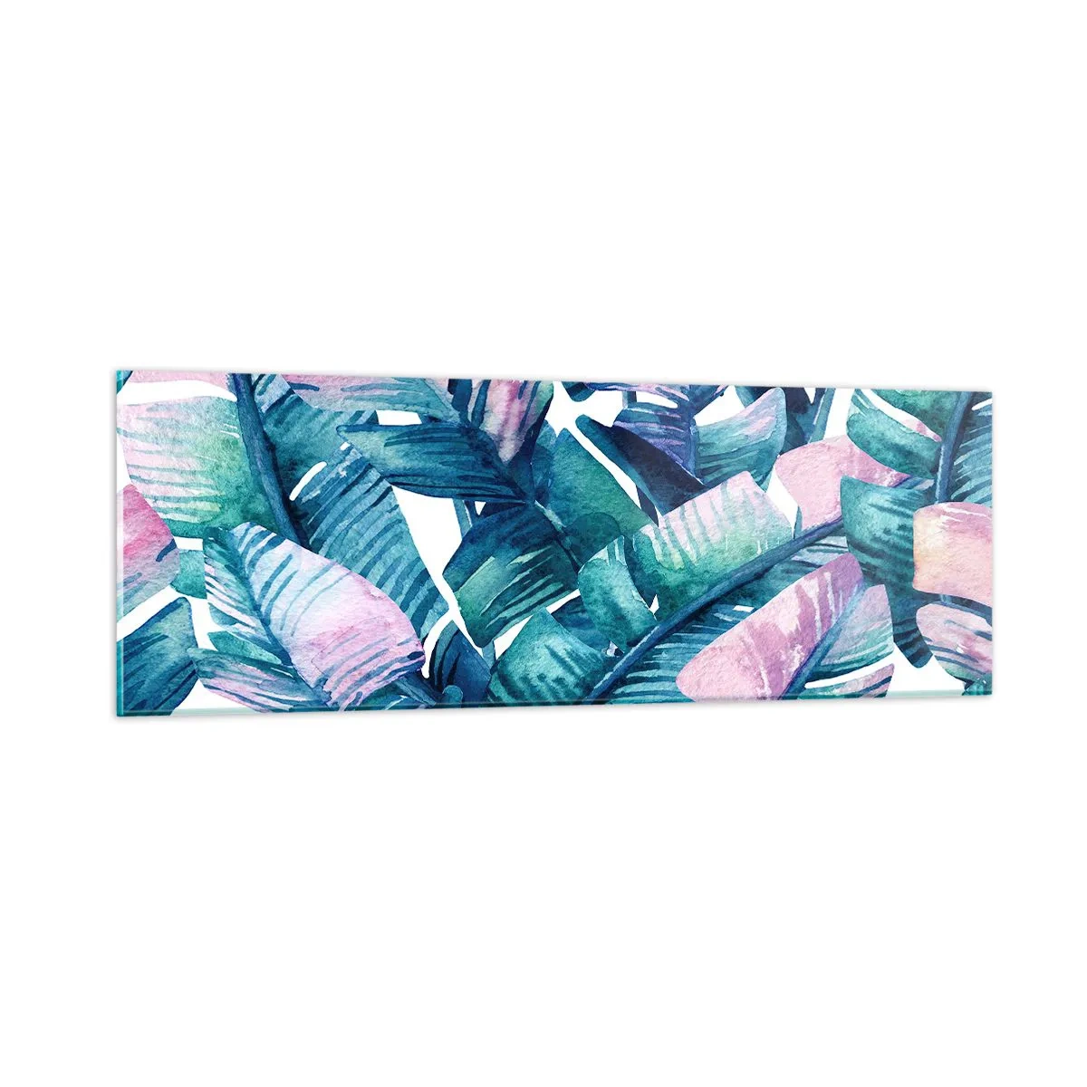 Quadro em vidro - Em um bananeiro - 90x30 cm