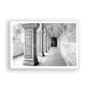 Pôster em moldura branca - E para onde...? - 100x70 cm