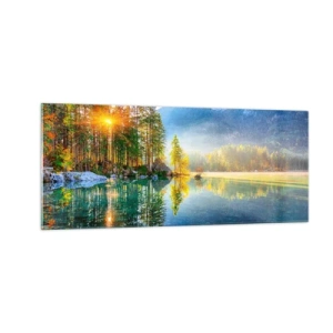 Quadro em vidro - Majestade e doçura - 100x40 cm