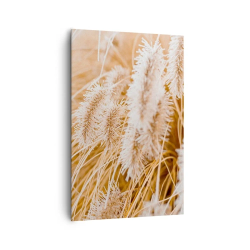 Quadro em tela - O murmúrio dourado das plantas - 80x120 cm