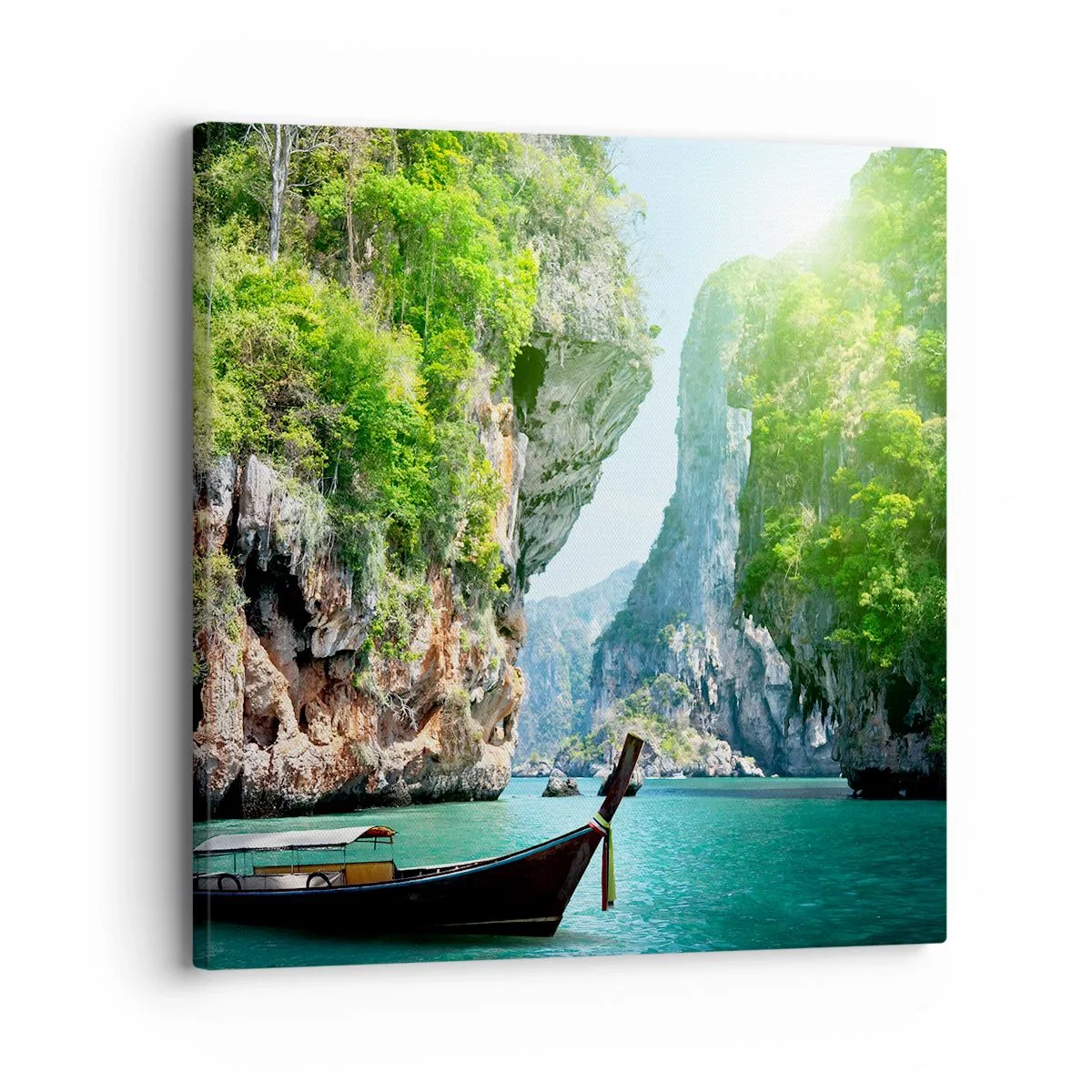 Quadro em tela - Um convite para uma viagem exótica - 30x30 cm