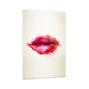 Quadro em vidro - Mais vermelho que o vermelho - 70x100 cm