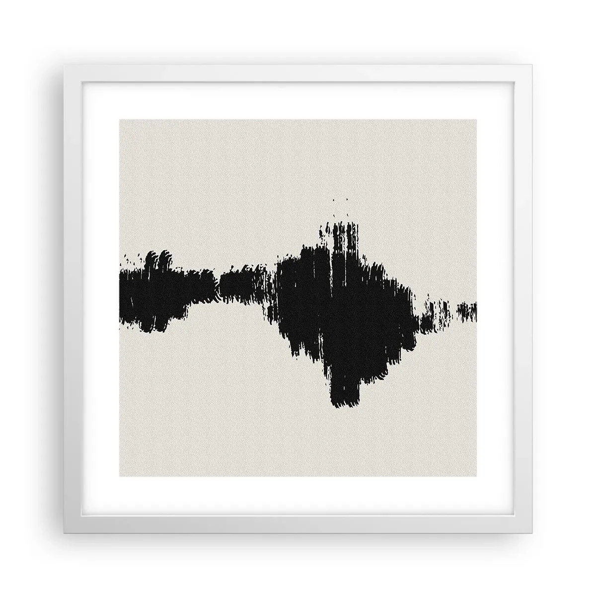 Pôster em moldura branca - Vibrações da imaginação - 40x40 cm