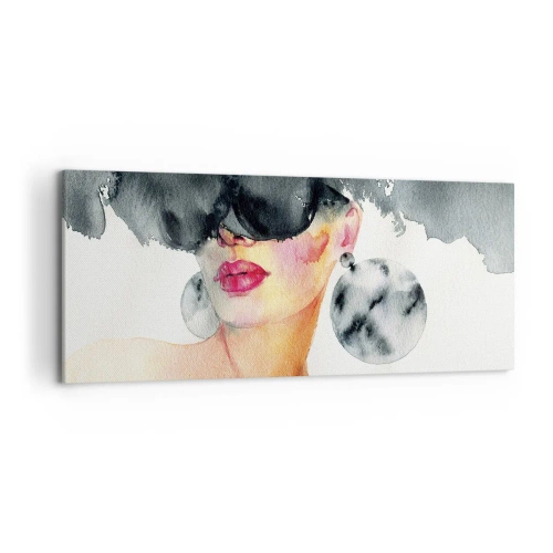 Quadro em tela - O segredo da elegância - 120x50 cm