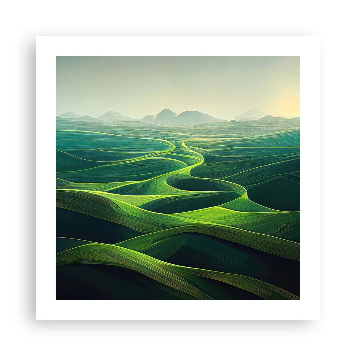 Pôster - Nos vales verdes - 50x50 cm