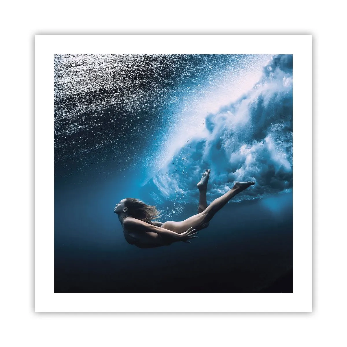 Pôster - Sereia moderna - 50x50 cm