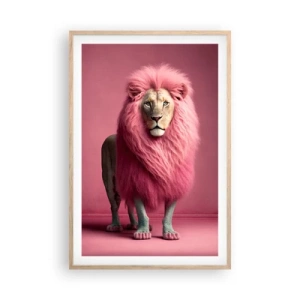 Pôster com moldura de carvalho claro - Não tens mais medo - 61x91 cm