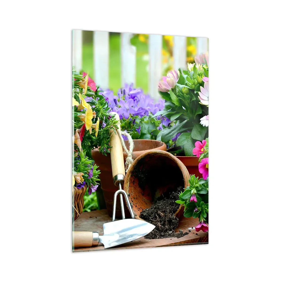 Quadro em vidro - Jardim da Joana - 80x120 cm