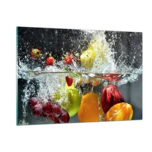 Quadro em vidro - Refresco de frutas - 120x80 cm