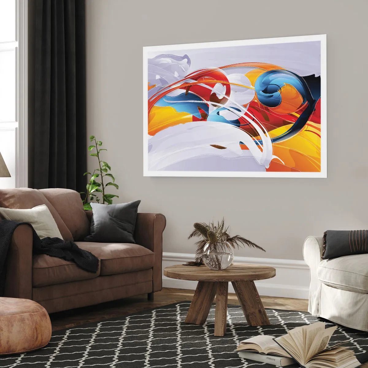 Pôster - A dança dos elementos da natureza - 70x50 cm