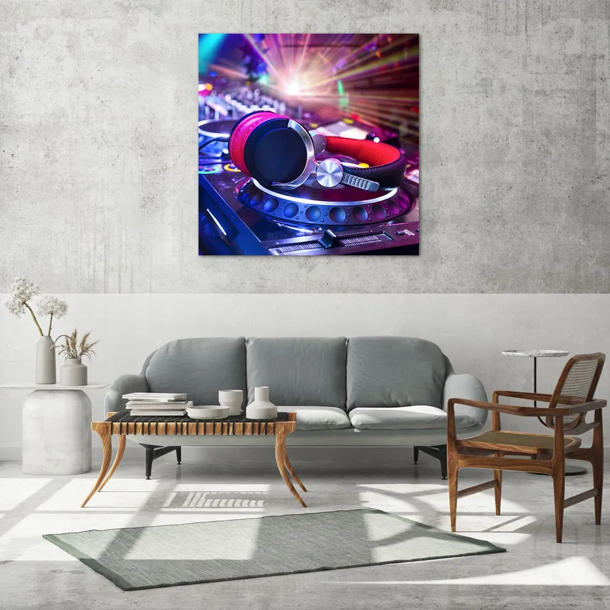 Quadro em vidro - Vai ser uma loucura - 60x60 cm
