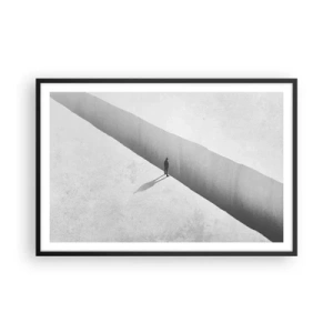 Pôster com moldura preta - Um objetivo claro - 91x61 cm