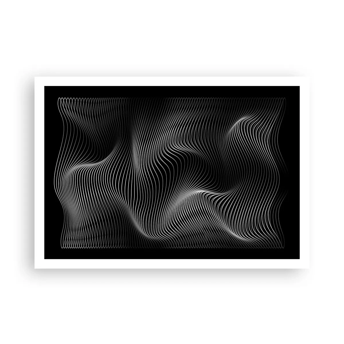 Pôster - Dança de luz no espaço - 100x70 cm