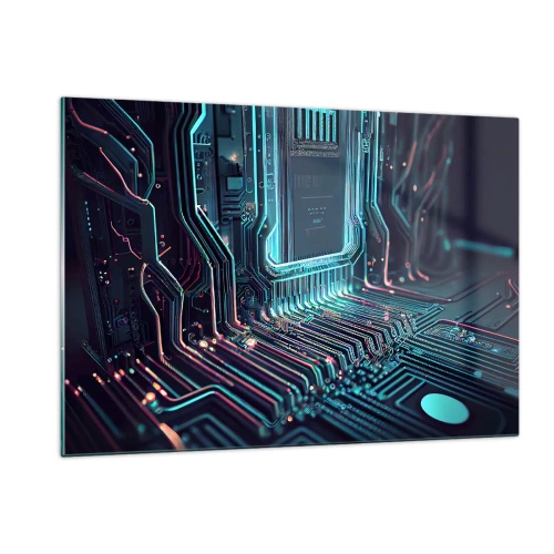 Quadro em vidro - Só estou a pensar... - 120x80 cm