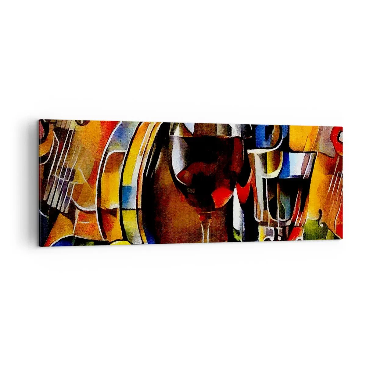 Quadro em tela - E o mundo ganha cor - 140x50 cm