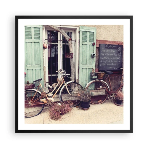 Pôster com moldura preta - Viva a província - 60x60 cm