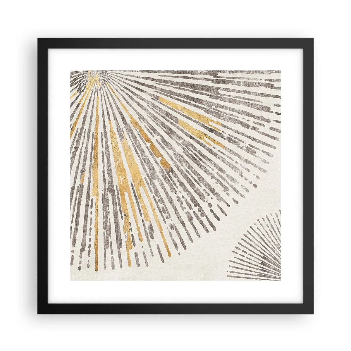 Pôster com moldura preta - A beleza do raio - 40x40 cm