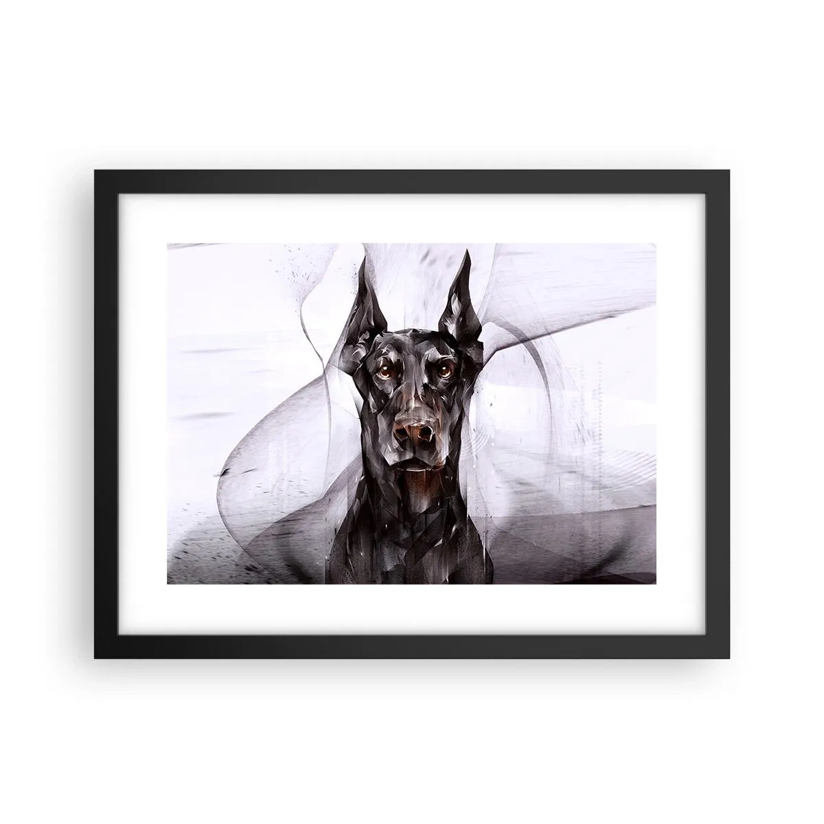 Pôster com moldura preta - Nascido na nobreza - 40x30 cm