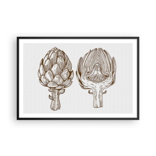 Pôster com moldura preta - Aula de anatomia - 91x61 cm