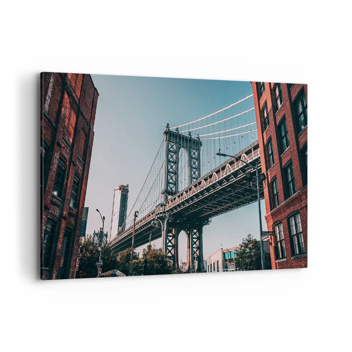 Quadro em tela - Sobre as ondas da cidade - 100x70 cm