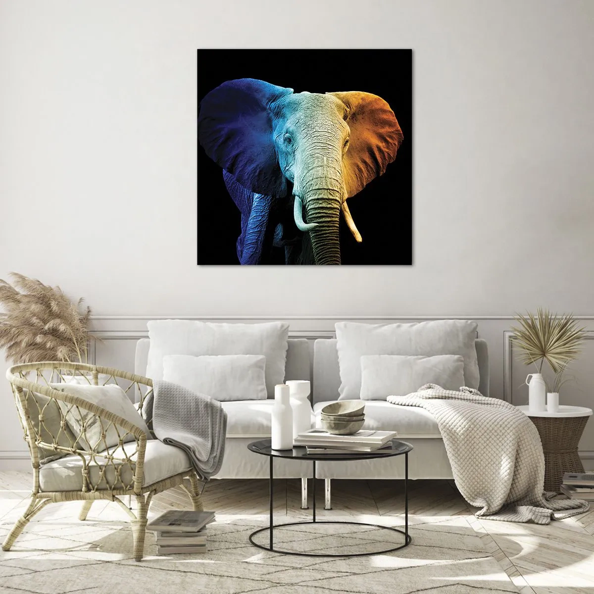 Quadro em vidro - Excêntrico, não esquisito - 70x70 cm