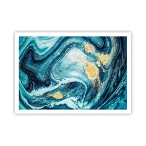 Pôster - Redemoinho azul - 100x70 cm