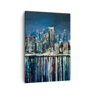 Quadro em tela - Cascata de luzes - 50x70 cm