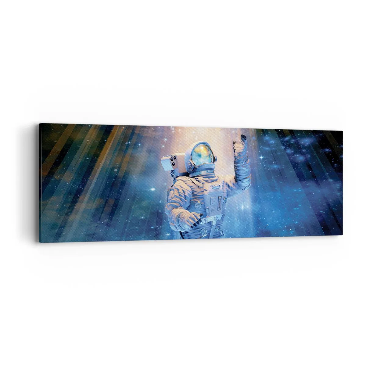 Quadro em tela - Finalmente chegamos - 90x30 cm