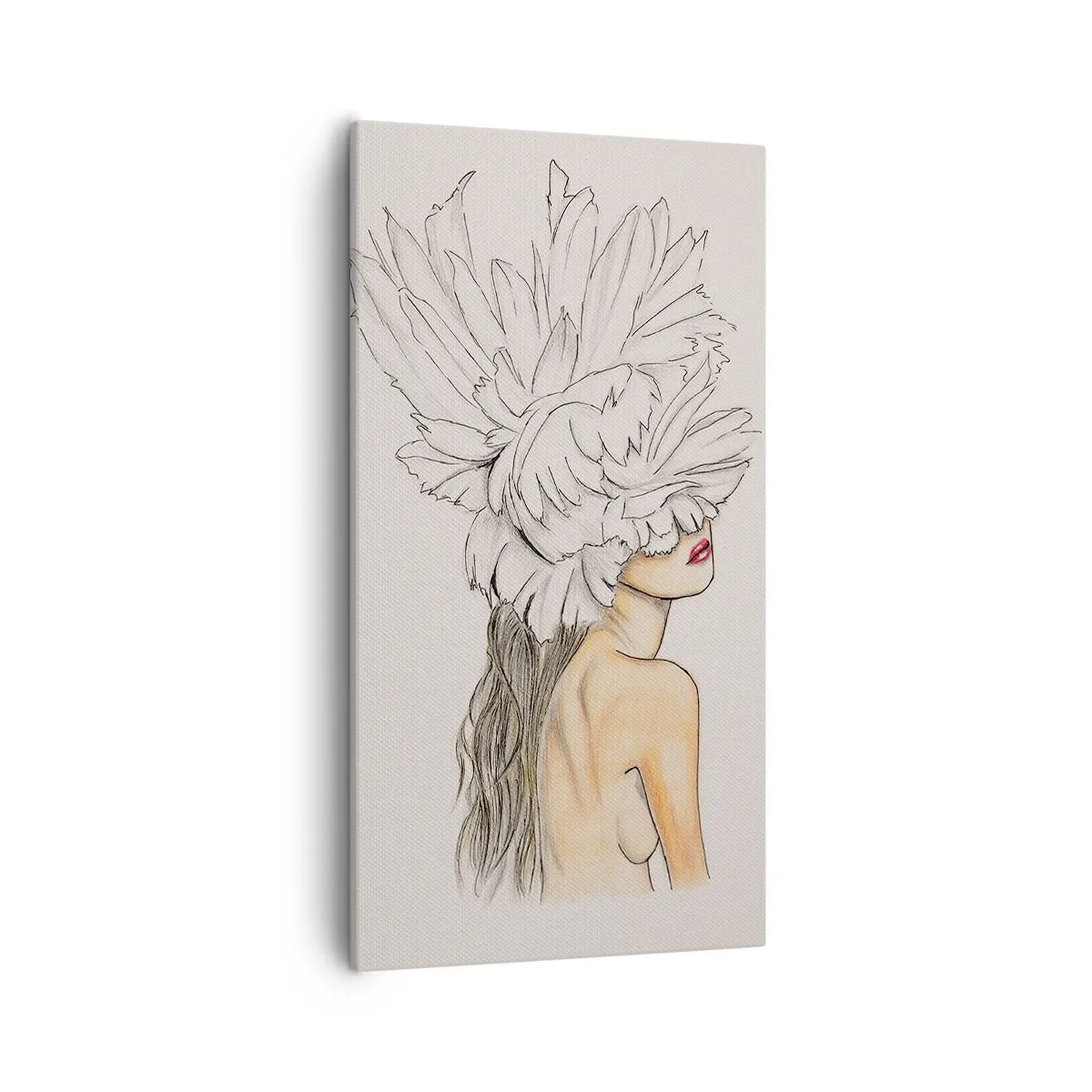 Quadro em tela - Beleza coroada - 55x100 cm