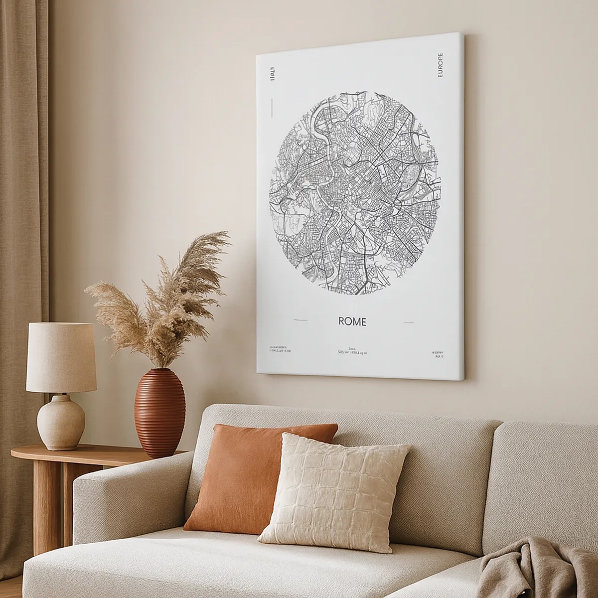 Quadro em tela - Anatomia de Roma - 50x70 cm