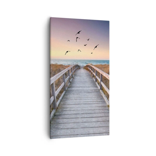 Quadro em tela - O espaço das alturas - 55x100 cm