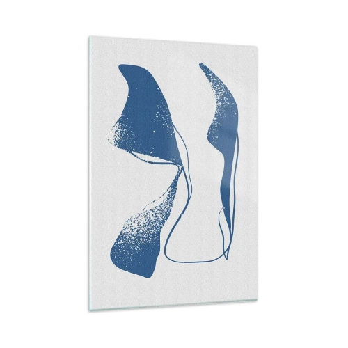 Quadro em vidro - Abstração alada - 80x120 cm
