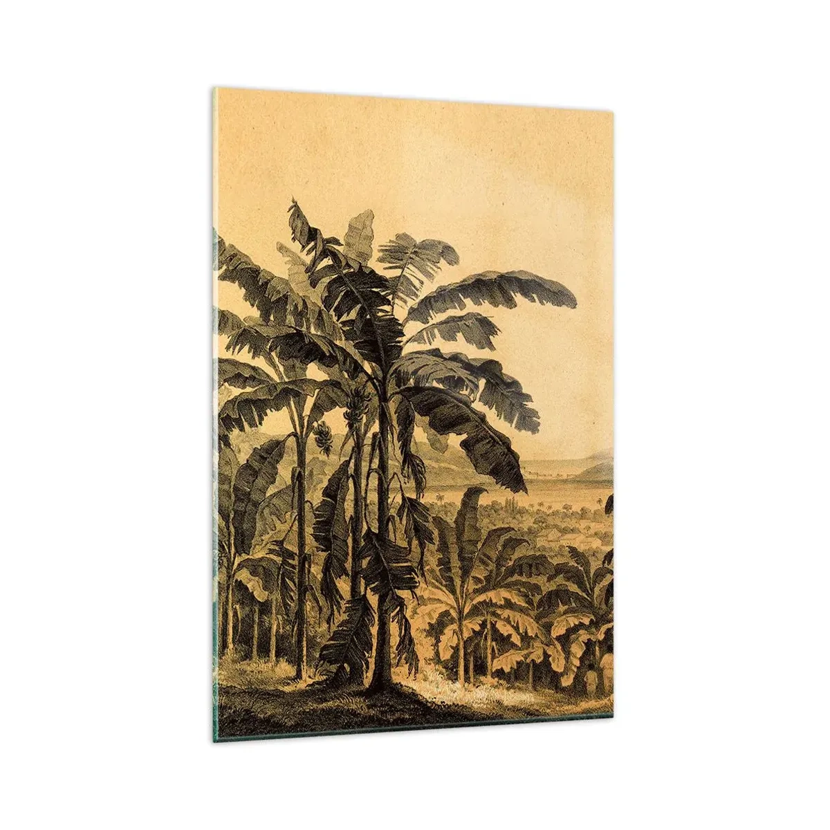 Quadro em vidro - num clima colonial - 80x120 cm