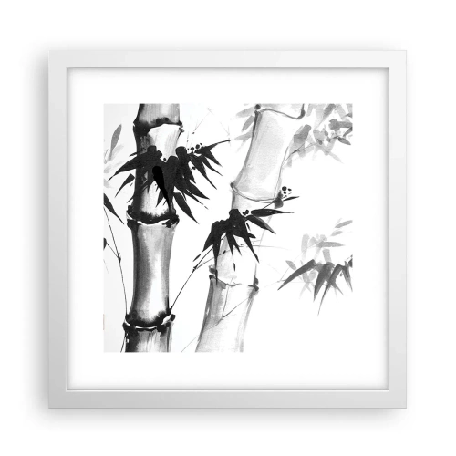 Pôster em moldura branca - Foco no Oriente - 30x30 cm