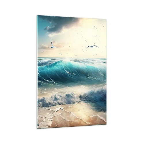 Quadro em vidro - Cantarola apenas para si - 70x100 cm