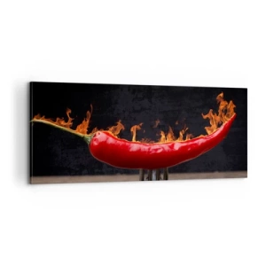 Quadro em tela - Aperitivo de fogo - 100x40 cm