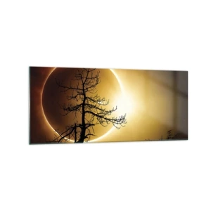 Quadro em vidro - Eclipse total - 120x50 cm