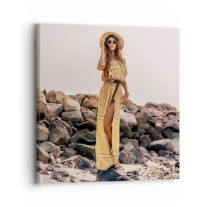 Quadro em tela - A magia das pedras - 30x30 cm