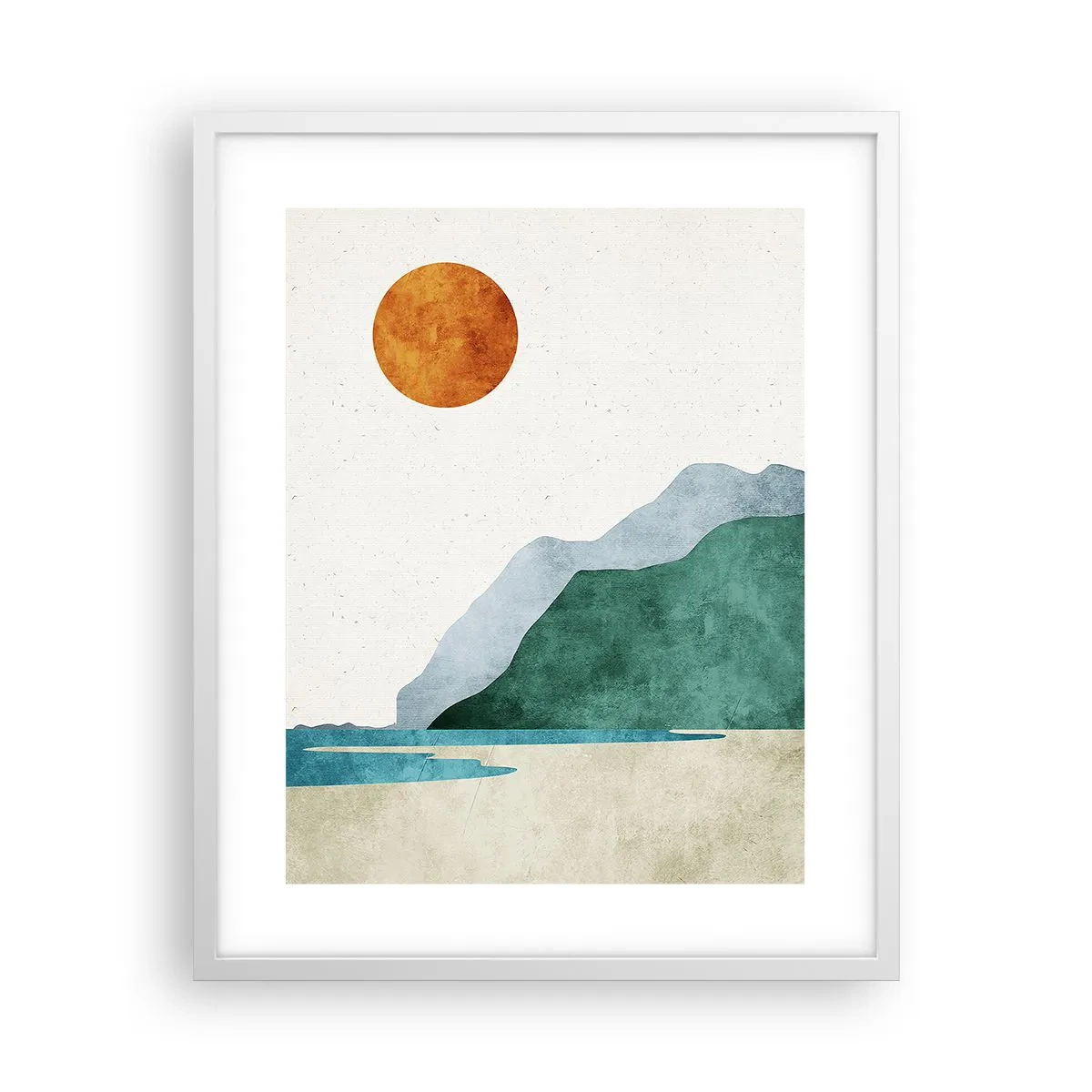 Pôster em moldura branca - Paisagem como deveria ser - 40x50 cm