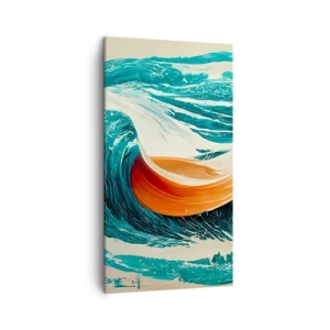 Quadro em tela - O sonho de um surfista - 45x80 cm
