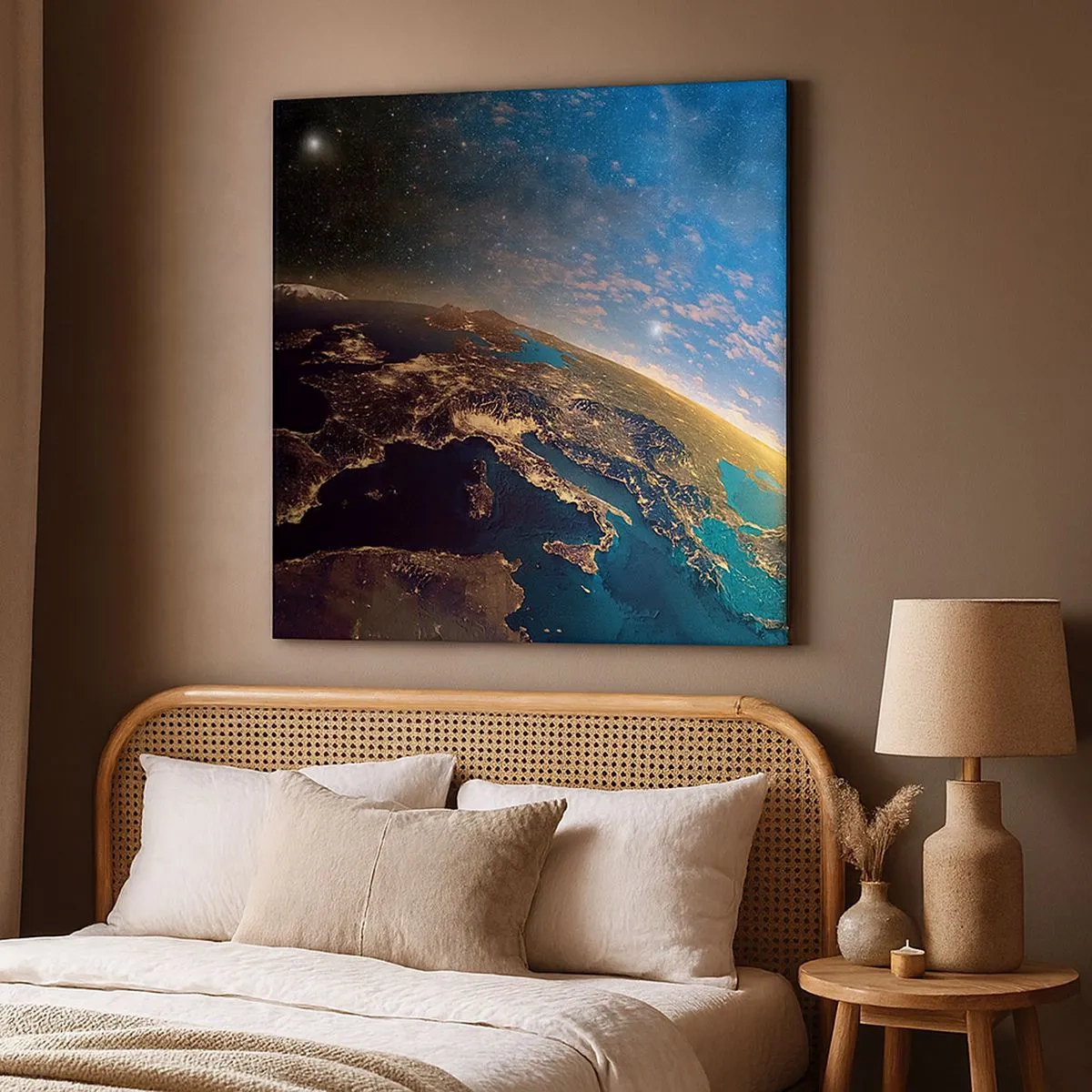 Quadro em tela - Vamos olhar para nós mesmos à distância - 30x30 cm