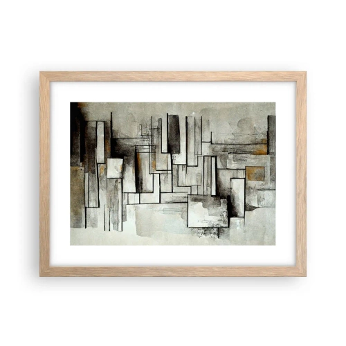 Pôster com moldura de carvalho claro - O poder da simplicidade - 40x30 cm